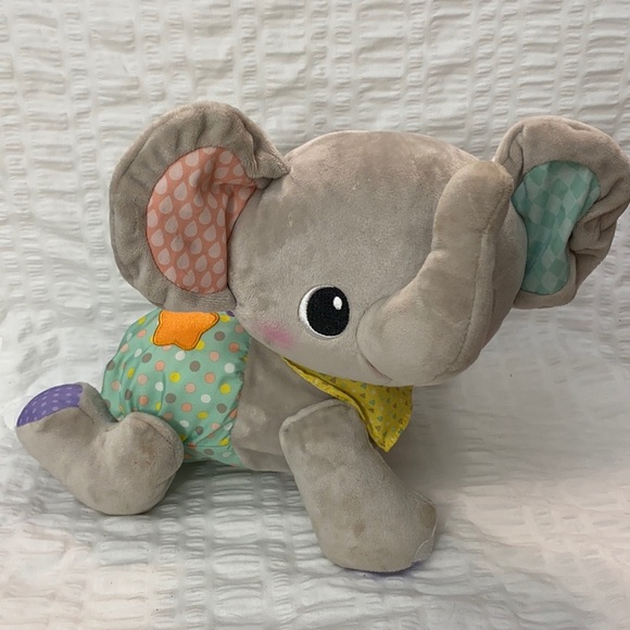 🛒Markdown 🛒VTech Explore and Crawl Elephant Plush Baby & Toddler Toy - Gray - Picture 4 of 5
